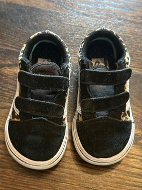 Black Leopard Vans